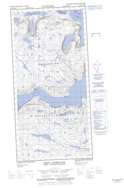 Mont Albert-Low Topographic Paper Map 035H09E at 1:50,000 scale