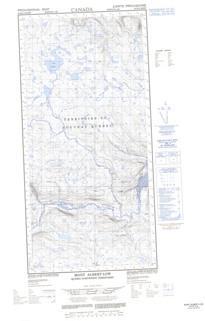 Mont Albert-Low Topographic Paper Map 035H09W at 1:50,000 scale