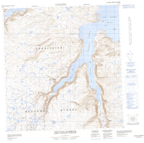 Douglas Harbour Topographic Paper Map 035H15 at 1:50,000 scale
