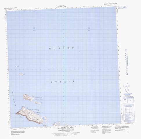 Maiden Island Topographic Paper Map 035I01 at 1:50,000 scale