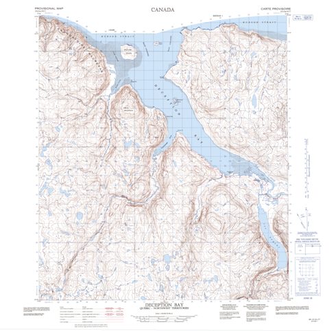 Deception Bay Topographic Paper Map 035J02 at 1:50,000 scale