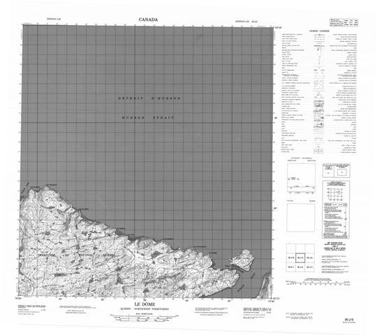 Le Dome Topographic Paper Map 035J05 at 1:50,000 scale