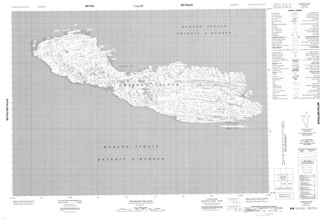 Charles Island Topographic Paper Map 035J09 at 1:50,000 scale