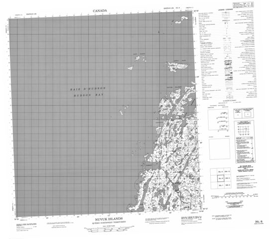 Nuvuk Islands Topographic Paper Map 035L08 at 1:50,000 scale