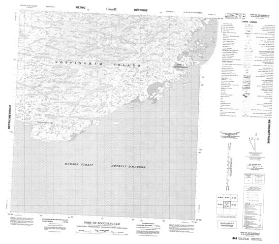 Port De Boucherville Topographic Paper Map 035N04 at 1:50,000 scale