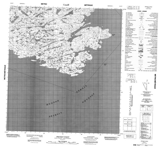 Pricket Point Topographic Paper Map 035N07 at 1:50,000 scale