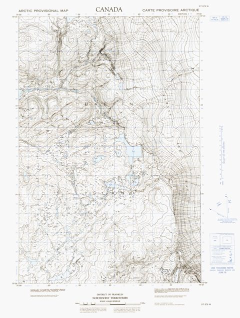 No Title Topographic Paper Map 037E03W at 1:50,000 scale