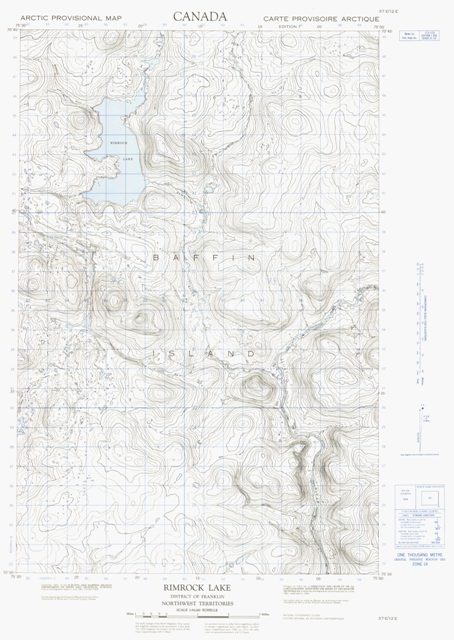 Rimrock Lake Topographic Paper Map 037E12E at 1:50,000 scale