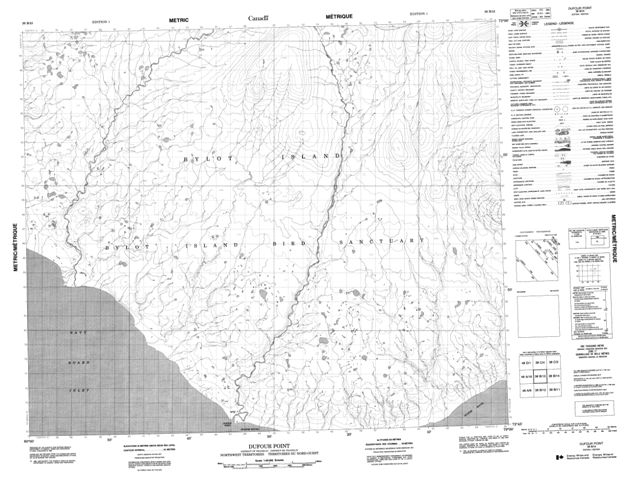 Dufour Point Topographic Paper Map 038B13 at 1:50,000 scale