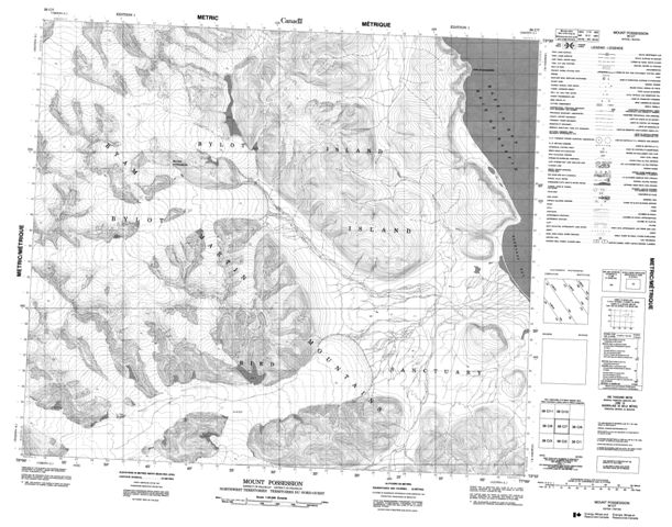 Mount Possession Topographic Paper Map 038C07 at 1:50,000 scale