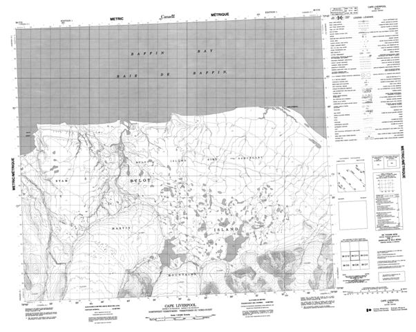Cape Liverpool Topographic Paper Map 038C11 at 1:50,000 scale