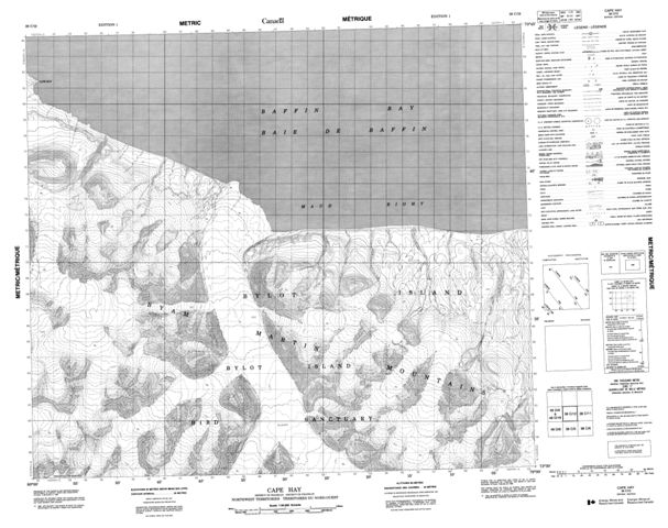 Cape Hay Topographic Paper Map 038C12 at 1:50,000 scale