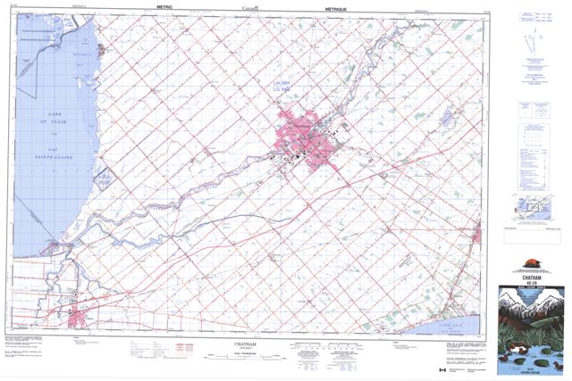 Chatham Topographic Paper Map 040J08 at 1:50,000 scale