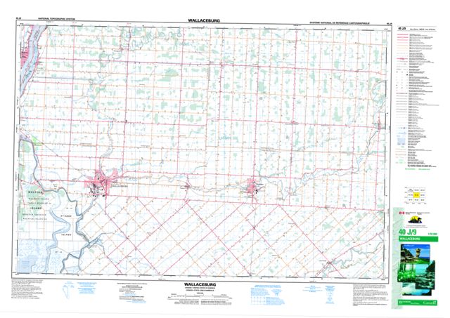 Wallaceburg Topographic Paper Map 040J09 at 1:50,000 scale