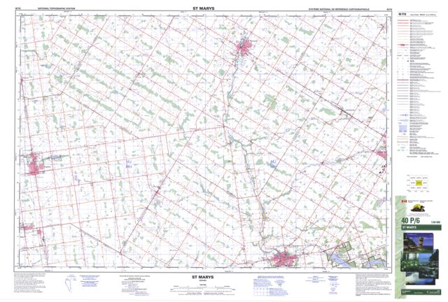 St Marys Topographic Paper Map 040P06 at 1:50,000 scale