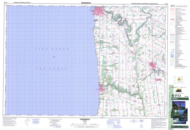 Goderich Topographic Paper Map 040P12 at 1:50,000 scale