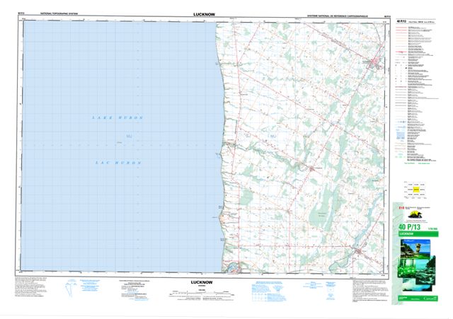 Lucknow Topographic Paper Map 040P13 at 1:50,000 scale