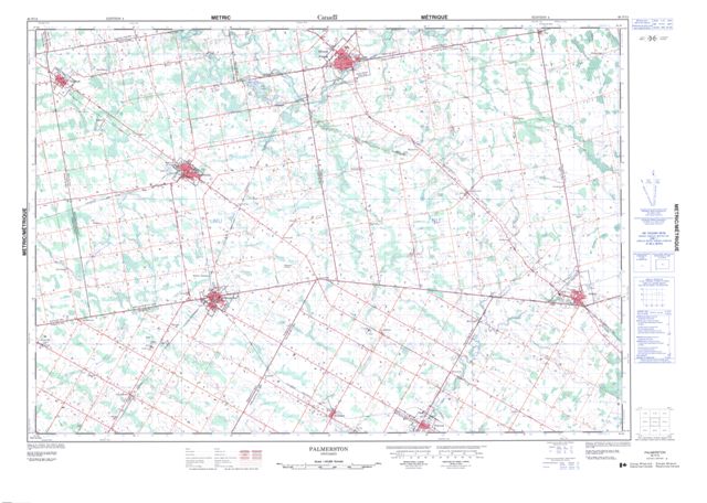 Palmerston Topographic Paper Map 040P15 at 1:50,000 scale