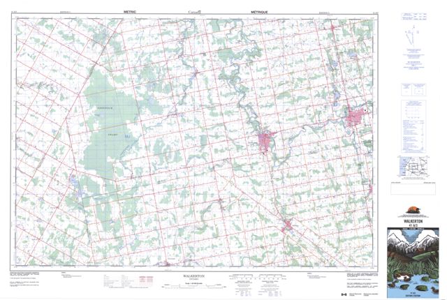Walkerton Topographic Paper Map 041A03 at 1:50,000 scale