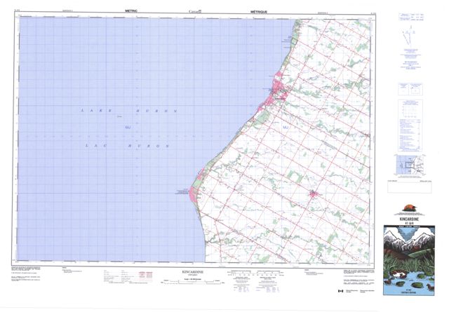 Kincardine Topographic Paper Map 041A04 at 1:50,000 scale