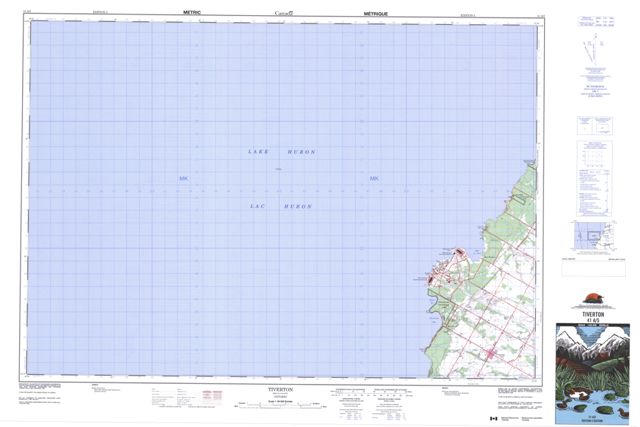 Tiverton Topographic Paper Map 041A05 at 1:50,000 scale