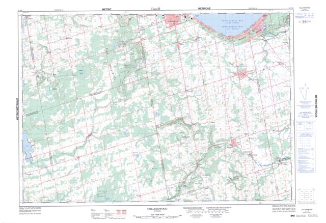 Collingwood Topographic Paper Map 041A08 at 1:50,000 scale