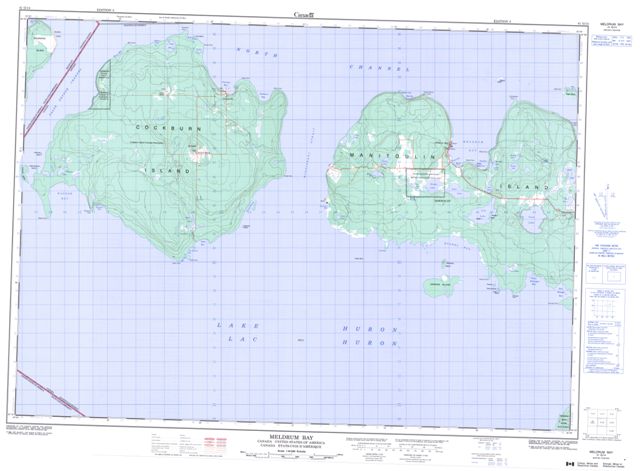Meldrum Bay Topographic Paper Map 041G14 at 1:50,000 scale