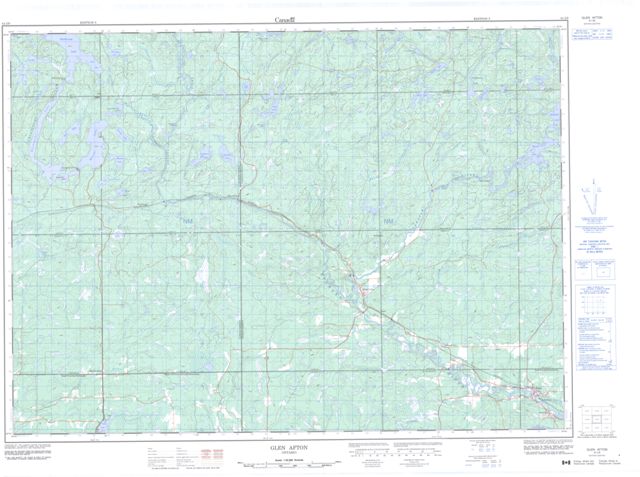 Glen Afton Topographic Paper Map 041I09 at 1:50,000 scale