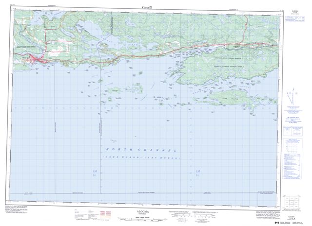 Algoma Topographic Paper Map 041J02 at 1:50,000 scale