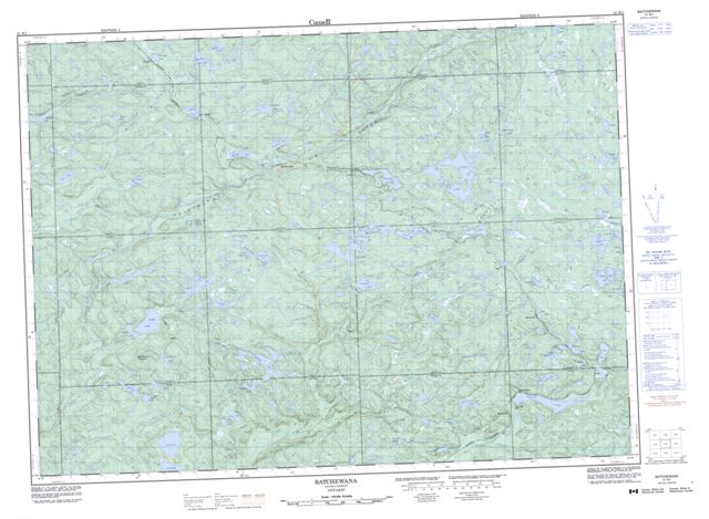 Batchewana Topographic Paper Map 041N01 at 1:50,000 scale