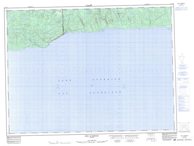 Dog Harbour Topographic Paper Map 041N14 at 1:50,000 scale