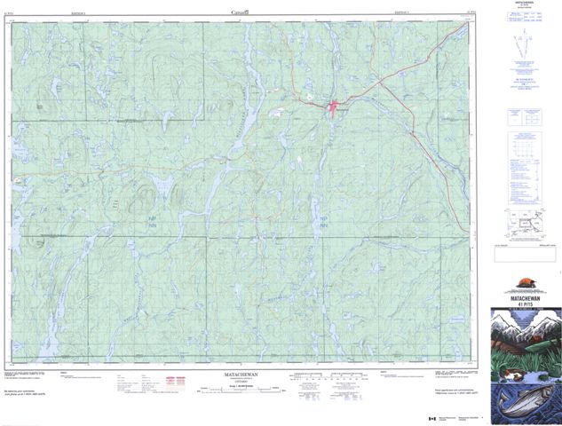 Matachewan Topographic Paper Map 041P15 at 1:50,000 scale