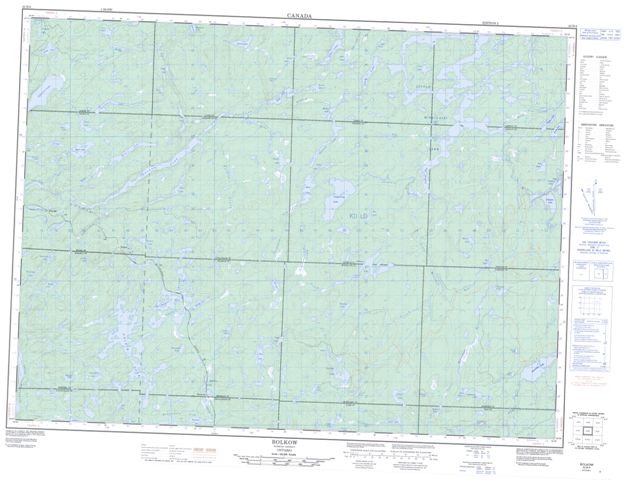 Bolkow Topographic Paper Map 042B04 at 1:50,000 scale