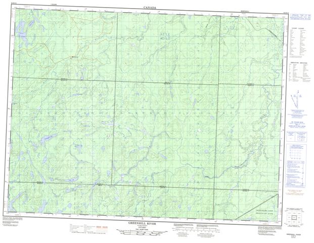 Greenhill River Topographic Paper Map 042B12 at 1:50,000 scale