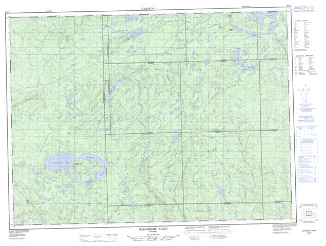 Mishibishu Lake Topographic Paper Map 042C03 at 1:50,000 scale