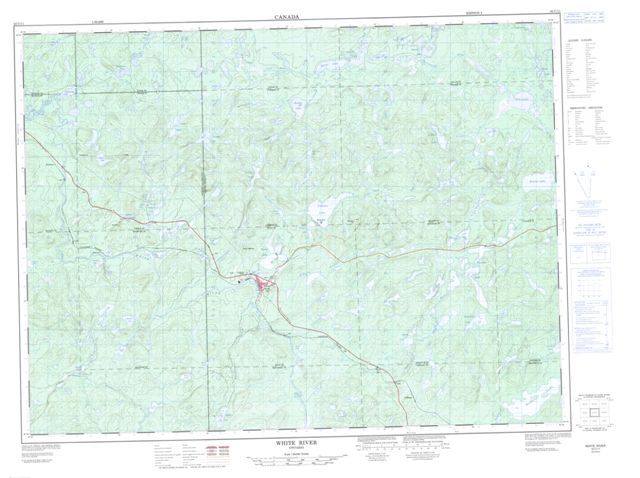White River Topographic Paper Map 042C11 at 1:50,000 scale