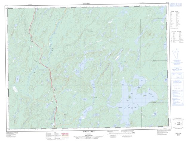 White Lake Topographic Paper Map 042C13 at 1:50,000 scale