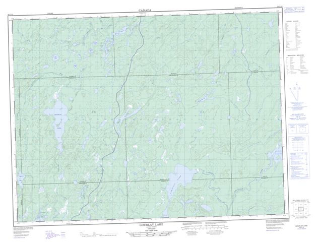Gourlay Lake Topographic Paper Map 042C15 at 1:50,000 scale