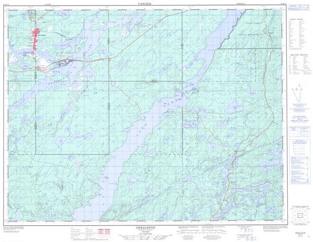 Geraldton Topographic Paper Map 042E10 at 1:50,000 scale