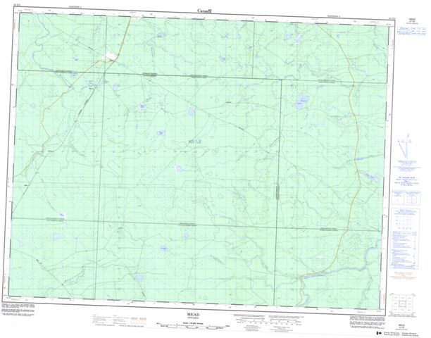 Mead Topographic Paper Map 042G05 at 1:50,000 scale