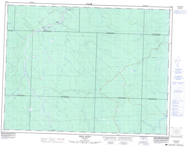 Rock River Topographic Paper Map 042G06 at 1:50,000 scale