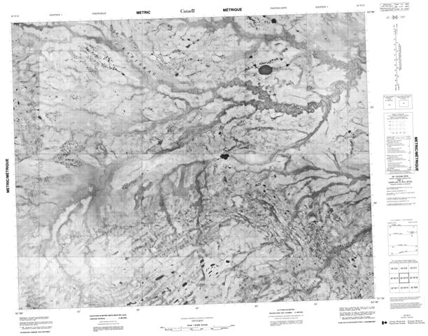 No Title Topographic Paper Map 042N15 at 1:50,000 scale