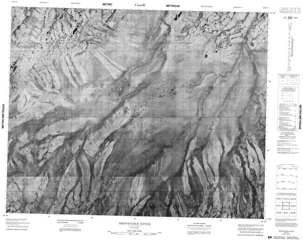 Brovender River Topographic Paper Map 042O10 at 1:50,000 scale