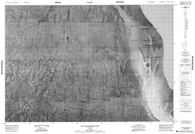Big Piskwamish Point Topographic Paper Map 042P10 at 1:50,000 scale