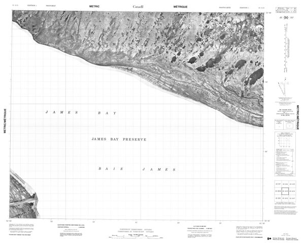 No Title Topographic Paper Map 043A13 at 1:50,000 scale