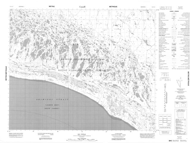 No Title Topographic Paper Map 043A14 at 1:50,000 scale