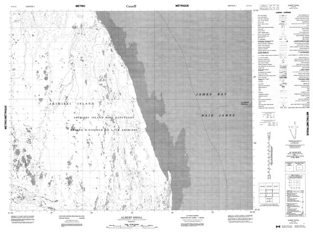 Albert Shoal Topographic Paper Map 043A15 at 1:50,000 scale