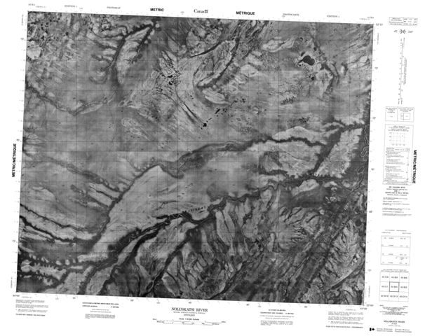 Noluskatsi River Topographic Paper Map 043B04 at 1:50,000 scale