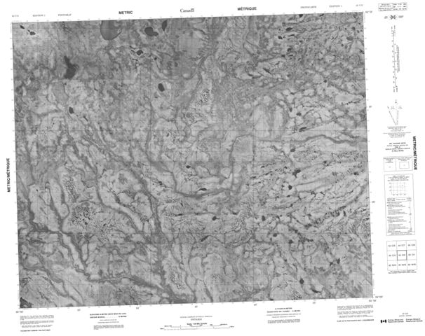 No Title Topographic Paper Map 043C02 at 1:50,000 scale