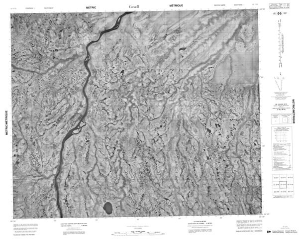 No Title Topographic Paper Map 043C13 at 1:50,000 scale